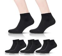 Lot de 6 paires de chaussettes basses unisexes pour enfants | Noir et blanc | Sports d'intérieur et d'extérieur, course, marche, athlétisme | Maison, école, PE | Tous les jours | Doux, durable et