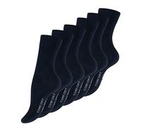 Lot de 6 paires de chaussettes confortables pour femme, sans élastique, en coton, pointe remaillée à la main - Multicolore - Taille unique