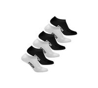 Lot de 6 paires de chaussettes courtes Freegun pour homme : Blanc + Noir / Taille 43-46