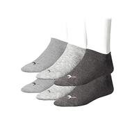 Lot de 6 paires de chaussettes de sport Puma invisibles Unisexe Taille : 39-42 Couleur : anthracite gris clair/gris