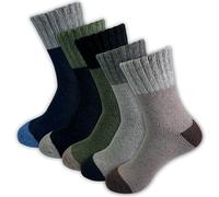 Lot de 6 paires de chaussettes en laine d'alpaga - Pour homme et femme - Chaussettes norvégiennes - Chaussettes d'hiver chaudes - Confortables et respirantes, Mélange de couleurs 1, 39-42