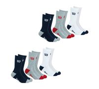 Lot De 6 Paires De Chaussettes Mi-hautes Essentiel Marine-gris-blanc 35/38