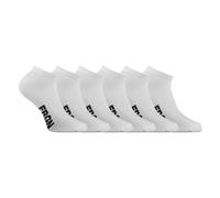 Lot De 6 Paires De Chaussettes Tiges Courtes Junior Freegun Blanc Blanc/noir 35/38