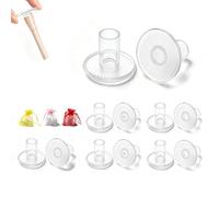 Lot de 6 paires de coussinets de talon d'herbe en 3 tailles transparentes et élastiques pour plus de stabilité - Protection contre l'effondrement des talons sur l'herbe et les sols mous