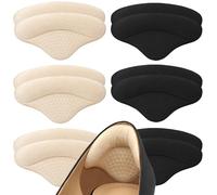 Lot de 6 paires de coussinets de talon - Ultra apaisants pour allonger et élargir les talons, protection complète 4D contre les douleurs au talon, le glissement du talon, les ampoules, la friction,