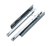 Lot de 6 paires de glissières de tiroir cachées de 35,6 cm à fermeture douce avec extension complète - Glissières de tiroir pliables à 2 plis - Capacité de 100 kg - Parfait pour des solutions de