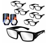Lot de 6 Paires de Lunettes Eclipse Solaire - ISO 12312-2:2015(E) et certifiées CE, en Plastique Durable pour Une Vision directe du Soleil