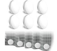 Lot de 6 paires de poids pour rideau de douche, aimants puissants pour rideaux, poids de rideau d'extérieur, imperméables, poids pour nappe, rideaux de nappe, 4 cm