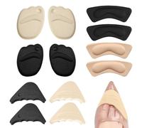 Lot de 6 paires de semelles intérieures autocollantes antidérapantes pour talons hauts, semelle intérieure anti-chocs, rembourrage de l'avant-pied