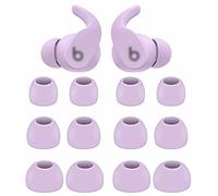 Lot de 6 paires d'embouts auriculaires Beats Fit Pro - En gel de silicone souple de rechange - Tailles S/M/L - 3 tailles - Compatible avec Beats Fit Pro - Violet pierre