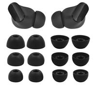 Lot de 6 paires d'embouts auriculaires en silicone pour écouteurs Beats Studio Buds + accessoires de rechange, L/M/S (Noir)