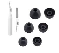 Lot de 6 paires d'embouts de nettoyage 3 en 1 compatibles avec Beats Fit Pro, S/M/L, 3 tailles, 6 paires d'embouts en silicone souple, compatibles avec Beats Fit Pro/Studio Buds, noir