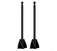 Lot de 6 palettes de mélange de peinture pour agitateur polyvalent en résine époxy pour perceuse, outil de mélange rapide pour projets de bricolage, plâtre, pâte de ciment