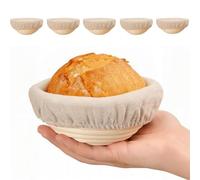 Lot de 6 paniers à pain ronds pour levain, banneton, bol de fermentation, bol à pâtisserie pour pâte levante, cadeaux pour l'artisanat