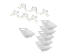 Lot de 6 paniers cadeaux en papier kraft avec poignées et rubans pour anniversaire, mariage, Noël, Saint-Valentin, panier cadeau personnalisable