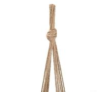 Lot de 6 paniers décoratifs fonctionnels en corde de chanvre macramé parfaits pour mettre en valeur votre verdure n'importe où