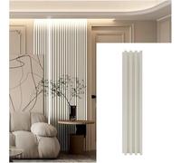 Lot De 6 Panneaux à Lattes 3D pour Décoration Intérieure De Murs Et De Plafonds, Panneaux Muraux Texturés en Bois Massif, Panneaux Décoratifs Cannelés pour La Maison Et Le Bur, #8, 200cm/6.56ft