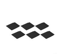 Lot de 6 panneaux de commutation en acrylique 87 x 91 mm avec design à charnière pour thermostat central de climatiseur, protection contre la poussière, l'eau et l'huile (noir)