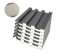 Lot de 6 panneaux de toiture en aluminium avec remplissage en polycarbonate - Tôles légères et isolantes for toitures de bricolage, longueur: 80 à 150cm(130cm)