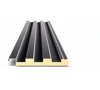 Lot de 6 panneaux de toiture isolants en aluminium - Toitures ondulées durables for projets de bricolage et serres, gris(110cm)