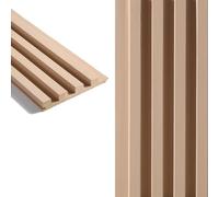 Lot de 6 panneaux muraux à lattes à faire soi-même - Décoration en bois robuste pour salon, chambre à coucher, bureau - Noir, blanc, bleu, vert - 100 cm chacun, 240/220/200/180 cm de longueur