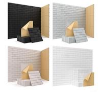 Lot de 6 panneaux muraux antibruit en fibre de polyester pour l'éducation et l'hôtellerie (blanc)