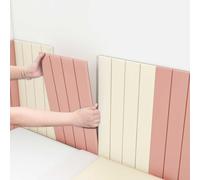 Lot de 6 panneaux muraux autocollants en mousse - Tête de lit rembourrée pour la sécurité des enfants, rembourrage anti-collision, décoration moderne pour chambre à coucher