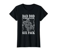 Lot de 6 Papas T-Shirt Graphique avec Valeur, Femme, Noir, XL