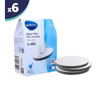 Lot de 6 paquets BRITA - MicroDisc Compatible avec les bouteilles filtrantes BRITA FIll&Go et les carafes filtrante