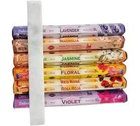 Lot de 6 paquets de 20 bâtonnets d'encens naturel de fleurs aromatiques et aromatiques