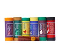 Lot de 6 paquets de 30 bâtonnets d'encens tibétains de qualité supérieure - Fabriqués à la main au Népal - 100 % naturels et biologiques - Avec porte-baguettes
