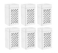Lot de 6 paquets de 6 pièces de rechange pour kit ionique Dreame Aqua10 Ultra Roller et pour X50 Pro Tracked Edition, module d'élimination pour robot aspirateur, poubelle à poussière