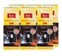 Lot de 6 paquets Melitta Perfect Clean Espresso Machines de 4 pastilles nettoyage