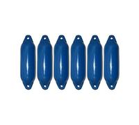 Lot de 6 pare-battages Majoni Star pour bateau - Différentes tailles et couleurs, bleu, 62 x 21 cm