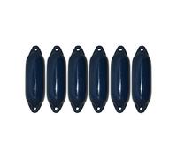 Lot de 6 pare-battages Majoni Star pour bateau - Différentes tailles et couleurs, bleu marine, 62 x 21 cm