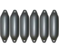 Lot de 6 pare-battages Majoni Star pour bateau - Différentes tailles et couleurs, Silber, 58 x 15 cm
