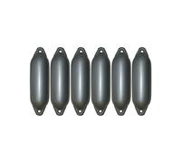 Lot de 6 pare-battages Majoni Star pour bateau - Différentes tailles et couleurs, Silber, 70 x 24 cm