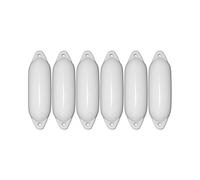 Lot de 6 pare-battages Majoni Star pour bateau - Différentes tailles et couleurs, Weiß, 62 x 21 cm