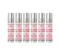 Parfum Al Rehab Attar Authentique Sans Alcool Halal 6 ml 100% Huile de Qualité Supérieure 6 ml x 6 PCS (Classic)