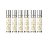 Lot de 6 Parfums SOFT Al Rehab Attar Authentique Sans Alcool Halal 6 ml 100% Huile de Qualité Supérieure