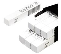 Lot de 6 Pastels à l'huile Carré Blanche Doux Non Toxiques Pastels Sec pour Artistes étudiants et Professionnels pour mélange, superposition et ombrage, coloriage et