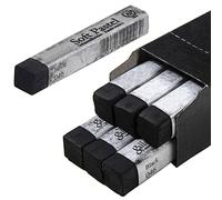 Lot de 6 Pastels à l'huile Carré Noirs Doux Non Toxiques Pastels Sec pour Artistes étudiants et Professionnels pour mélange, superposition et ombrage, coloriage et