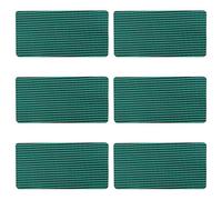 Lot de 6 patchs de couverture de piscine, 20,3 x 30,5 cm, kit de réparation auto-adhésif en polypropylène, étanche, anti-fuites pour filet de protection, matériau découpé pour l'entretien de la bâche