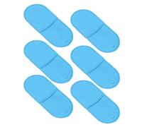 Lot de 6 patchs professionnels pour les yeux pour l'amblyopie, pour le traitement des yeux paresseux, de qualité médicale, doux et confortables, conception à couverture complète, (Bleue)