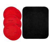 Lot de 6 patins de ponçage pour boule de bowling avec serviette | Fournitures de polissage pour nettoyage en profondeur pour revitaliser le conditionnement des femmes, hommes, joueurs, amateurs