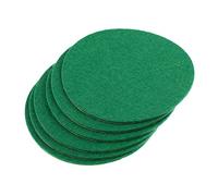 Lot de 6 patins de rechange en feutre pour table de hockey sur air - Vert - Taille S