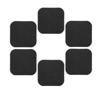 Lot de 6 patins de tapis de course pour sol - Absorption des chocs et réduction du bruit - Tapis anti-vibrations pour plus de stabilité - Coussinets de protection pour tapis de course, vélos