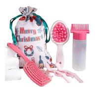Lot de 6 peignes à cheveux de Noël - Brosse à cheveux double face - Peigne de massage pour cuir chevelu