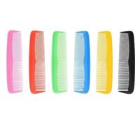 Lot de 6 peignes à cheveux incassables, à double poils pour tous les types de cheveux, peignes solides et flexibles de 12,7 cm pour les voyages et un usage quotidien