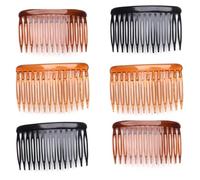 Lot de 6 peignes à cheveux latéraux à 14 dents, durables et légers pour un usage quotidien, parfaits pour les chignons et les coiffures simples
